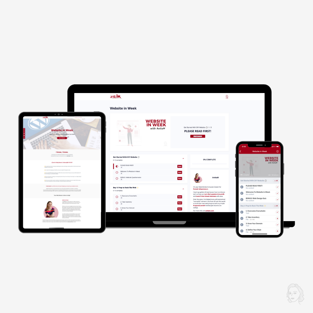 Website in Week Course | AnitaM