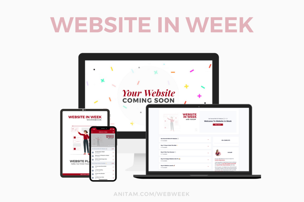 Website In Week Course | AnitaM