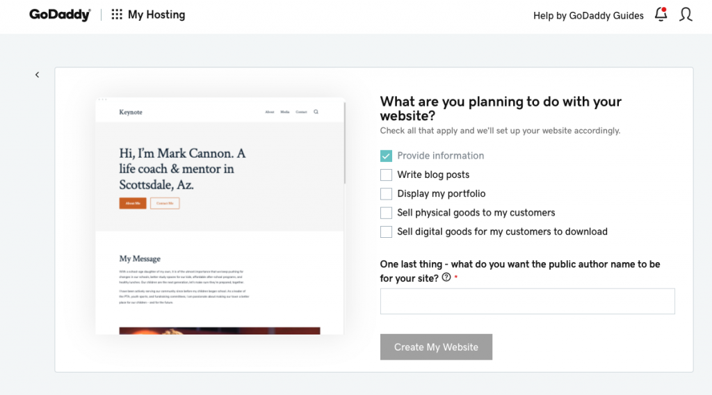 GoDaddy WordPress Connect | AnitaM