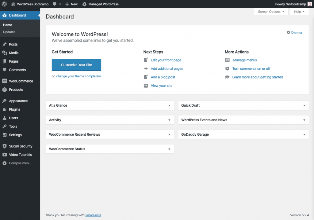 WordPress Dashboard | AnitaM