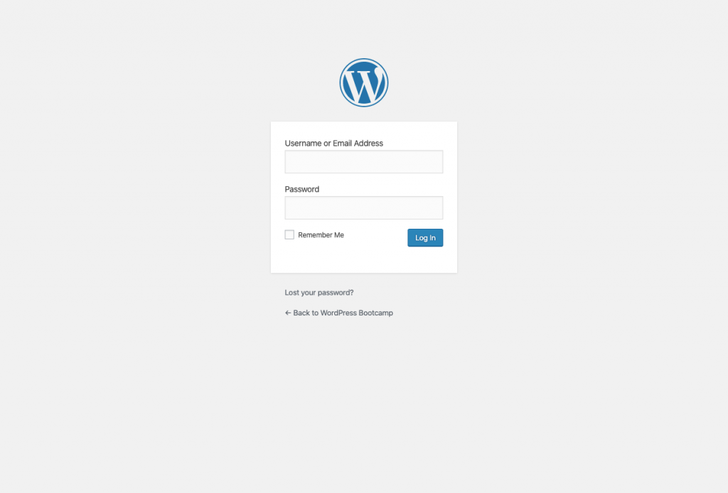 WordPress Login Screen | AnitaM