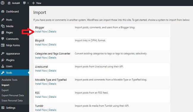 AnitaM | Switch from Blogger to WordPress