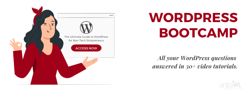 WordPress Bootcamp | AnitaM