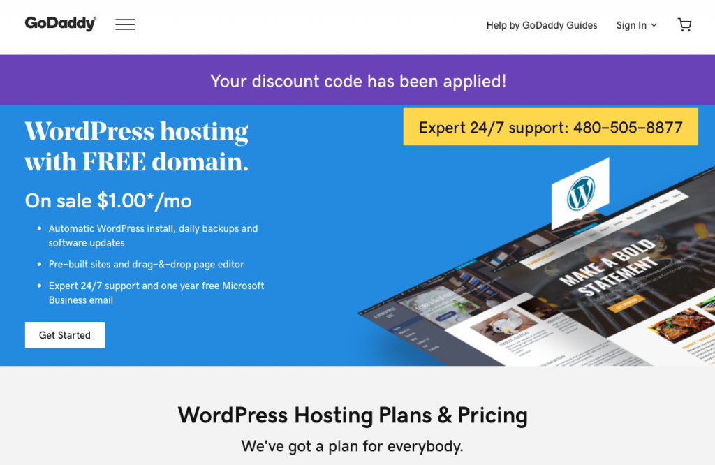Special Deal for WordPress Web Hosting with GoDaddy | AnitaM