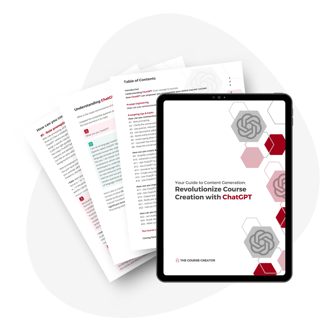 Course Creation with ChatGPT - Free Guide | AnitaM