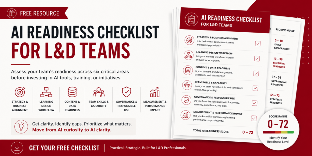 AI Readiness Checklist for L&D - Free Resource by AnitaM