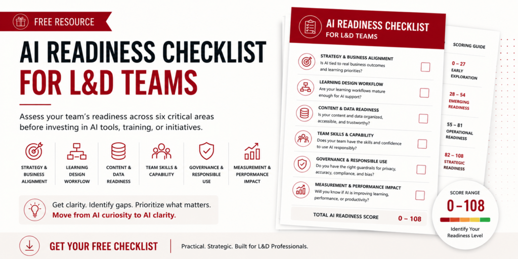 AI Readiness Checklist for L&D | AnitaM